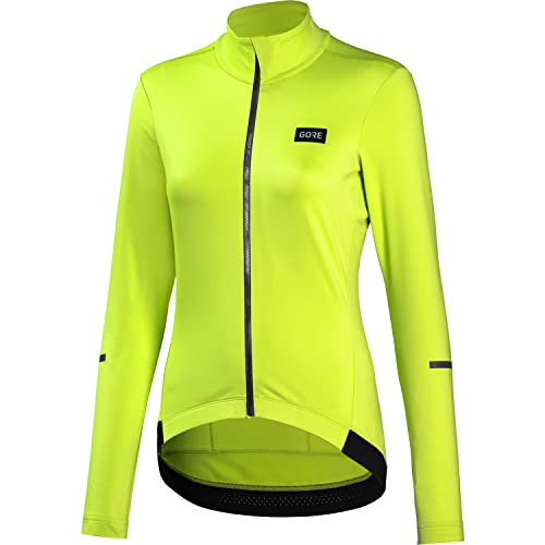 GORE WEAR Progress Thermo Jersey para mujer, Tejidos Seleccionados GORE , 40, Neon Yellow (Amarillo neón)