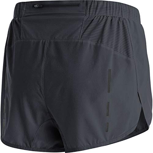 GORE WEAR Short de running Split Shorts para hombre, L, Negro