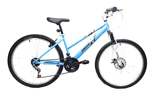 GOTTY Bicicleta de montaña Modelo AGUILA-26, Cuadro 26" señora, 18 velocidades, con suspensión Delantera, Freno de Disco, Equipo de luz Delantera y Trasera.