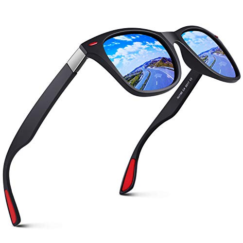 GQUEEN Gafas de Sol polarizadas hombre Mujere TR90 para Conducir Deportes Ciclismo 100% Protección UV400 Gafas para Conducción MO90