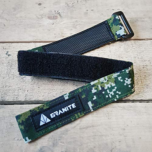 GRANITE Rockband - Correa de fijación de Velcro para Herramientas/cámara de Aire Adulto, Unisex, Verde, 450 mm