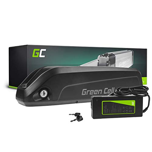 Green Cell® 36V Batería para Bicicleta Electrica de Iones de Litio Li-Ion Recargable al Motor 250W 500W BMS E-Bike Pedelec Down Tube Botella y Cargador (36V 15Ah MAX 250W)