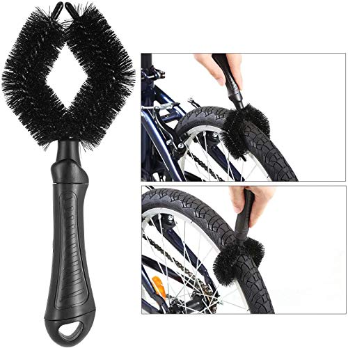 GreeSuit Juego de 9 cepillos de limpieza para bicicleta, kit de bicicleta de montaña y ciudad, incluye depurador de cadena para neumáticos de rueda de cadena (9 piezas)