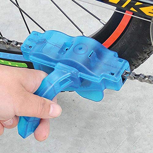 GreeSuit Juego de 9 cepillos de limpieza para bicicleta, kit de bicicleta de montaña y ciudad, incluye depurador de cadena para neumáticos de rueda de cadena (9 piezas)