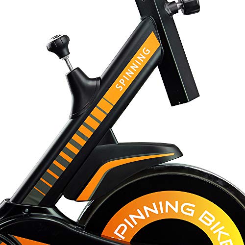 Gridinlux | Ed. Vida10 | Bicicleta estática Ciclo Indoor | Pantalla LCD táctil | Volante de Inercia 10 kg | Pulsómetro | Resistencia Variable, Altura Ajustable | Unisex