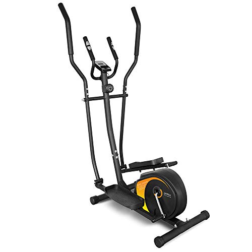 gridinlux. Trainer ELIPTIC 1500. Bicicleta Elíptica para casa Multifuncional. Doble Manillar Ergonómico, Pulsómetro, Pantalla LCD, Freno Magnético, Intensidad Regulable, 8 Niveles