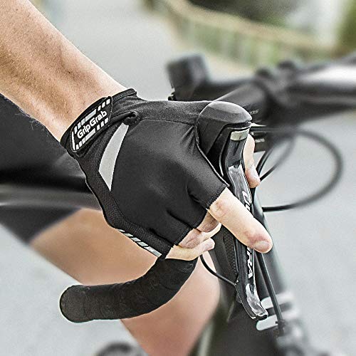 GripGrab Guantes de Ciclismo SuperGel de Verano Cortos Acolchado DoctorGel 6mm Mitones Sin Dedos Carretera MTB Unisex