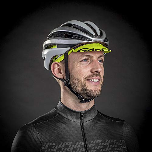 GripGrab Lightweight Summer Cycling Cap UV-Protection Under-Helmet Mesh Hat Highly Breathable 8 Colours, Amarillo neón, OneSize (54-63 cm)