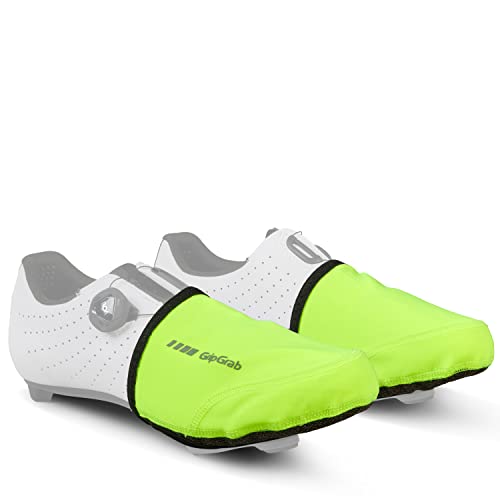 GripGrab Punteras Ciclismo Carretera Cubrezapatillas Cortavientos Impermeables Térmicos Cubrebotas Invierno, Adultos Unisex, Amarillo Neón, XXL/XXXL (46-49)