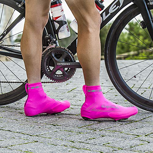 GripGrab RaceAero - Cubrezapatos de Ciclismo para Adultos, Ligeros, Ligeros, Ligeros, de Verano, para Ciclismo y Carreras, Color Rosa, Talla única (38-46)