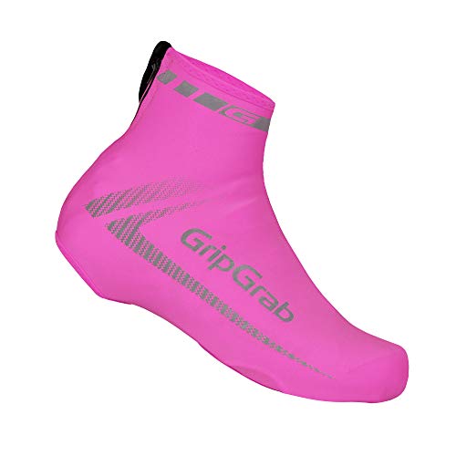 GripGrab RaceAero - Cubrezapatos de Ciclismo para Adultos, Ligeros, Ligeros, Ligeros, de Verano, para Ciclismo y Carreras, Color Rosa, Talla única (38-46)