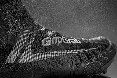 GripGrab RaceAqua X Waterproof Windproof MTB/CX Gravel Overshoes Aero Cycling Rain Shoe Covers Mountain-Bike Cyclocross Cubrebotas Ciclismo, Unisex-Adult, Negro, XXL (46/47)