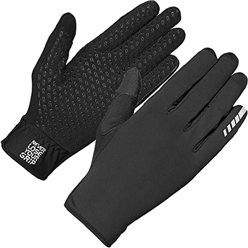 GripGrab Raptor Professional Full-Finger Un-Padded Winter MTB Race Gloves Anti-Slip Off-Road Cycling Mountain-Bike Cyclocross Guantes Ciclismo Invierno, Unisex-Adult, Negro, M