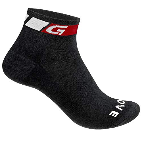 GripGrab Socken Low Cut Sock Calcetines Ciclismo, Unisex, Negro, Large