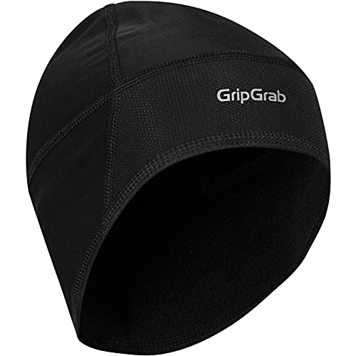 GripGrab Sotocasco Cortavientos Térmico de Invierno Lightweight Ciclismo Running Skull Cap Calentadores Cabeza Unisex, Negro, M