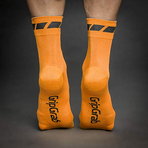 GripGrab Verano Deporte Altura 12cm Calcetines Ciclismo, Adultos Unisex, Naranja, S (38-41)