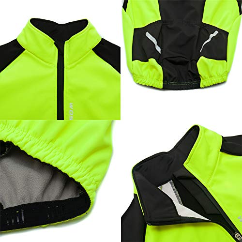 GRTE Ropa de Ciclismo para Hombres Camiseta de Manga Larga para Ciclistas Chaqueta de otoño e Invierno Chaqueta térmica Polar Ligera BTT Carreras de Bicicleta de montaña Frío Wear,Rojo,XXXL