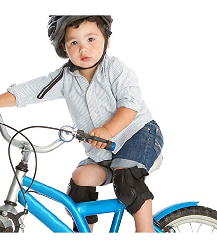Grupo K-2 Kit Casco Y Protecciones para Niños Ajustable Patinaje Ciclismo Monopatín Bicicleta Skate Bicicleta Kr-006  Negro