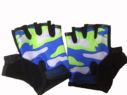 Guantes Ciclismo para niños y niñas Bicicleta mtb Deportivos Guantes Medio Dedo para Bebe Montaña Carretera BMX MTB Edad 3 4 5 6 7 8 9 10