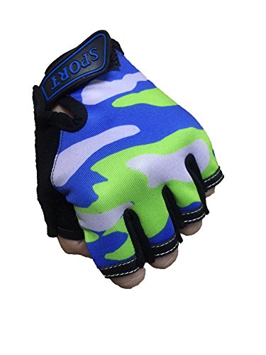 Guantes Ciclismo para niños y niñas Bicicleta mtb Deportivos Guantes Medio Dedo para Bebe Montaña Carretera BMX MTB Edad 3 4 5 6 7 8 9 10