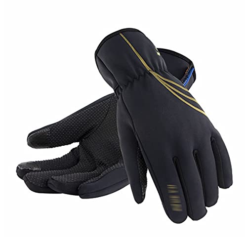 Guantes de ciclismo al aire libre Guantes de motocicleta Málaga antideslizante Riding Motorcycle Riders Pantalla táctil Guantes para caminar, andar en bicicleta, deportes ( Color : Black , Size : M )