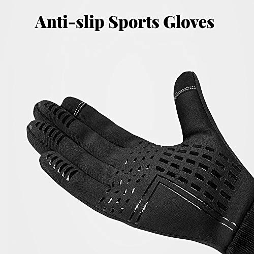 Guantes de invierno con pantalla táctil, guantes de ciclismo ajustables, impermeables, resistentes al viento, antideslizantes, para correr, ciclismo, esquí, senderismo, caza, camping, etc