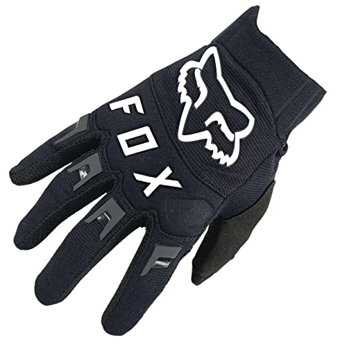 Guantes Fox Dirtpaw para bicicleta MTB / MX Cross con dedos largos, color negro, XL = XL