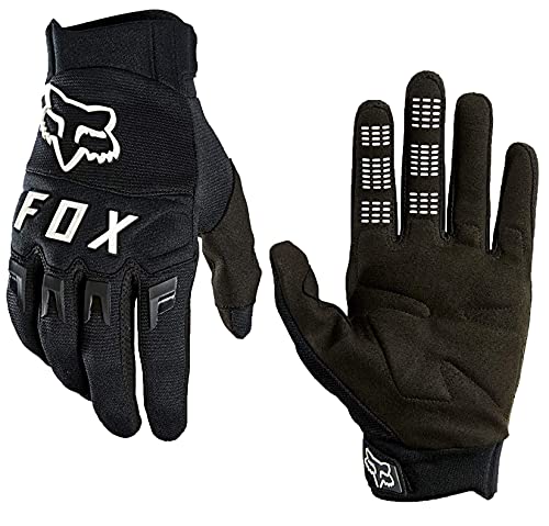 Guantes Fox Dirtpaw para bicicleta MTB / MX Cross con dedos largos, color negro, XL = XL