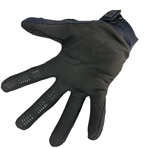 Guantes Fox Dirtpaw para bicicleta MTB / MX Cross con dedos largos, color negro, XL = XL