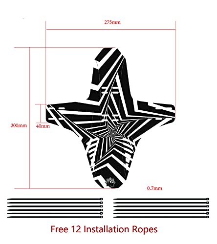 Guardabarros MTB 2 Piezas Guardabarros Bicicleta Montaña, Guardabarros Reflectante de Bicicleta, con 8m Pegatinas Reflectantes para Cualquier Tamaño de Bicicleta de Montaña