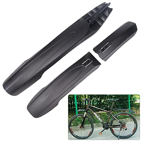 Guardabarros para bicicletas 1 par de mudanzas de bicicleta con la luz trasera Mtb Montaña 24 26 27. 5 pulgadas Bike Mud Wins Front / Trasero Rueda Fender Accesorios de bicicleta, 4 colores Guardabar