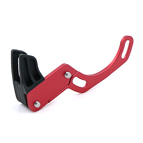 Guía de Cadena MTB Deflector de Cadena de Bicicleta - Bicicleta de montaña ISCG 05 Protector de Plato de Montaje Directo Accesorios de pedalier, Aleación de Aluminio Ultraligero, Rojo, 1 ud