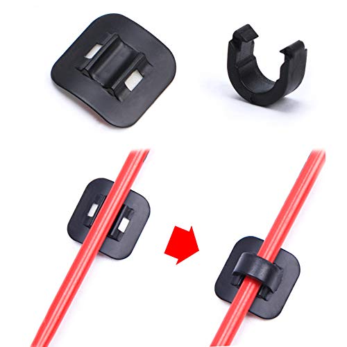 Guías Cable Bicicleta Clip Freno Abrazadera C Hebilla C-Clips Tubo Línea Bicicleta MTB Montaña Adaptador Clips Palanca Durable para Bicicletas Bicicletas de Montaña Bicicletas Plegables 6 Piezas