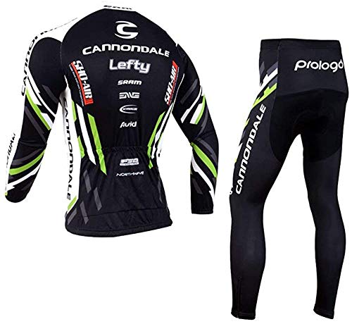 Gutsbox Maillots Ciclismo Hombre Ropa Ciclismo, Traje Ciclismo Hombre + Pantalon con 4D Acolchado De Gel, A Prueba De Viento, Transpirable