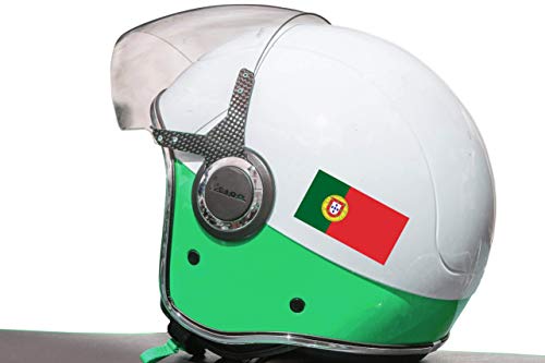 Haberdashery Online 28 Pegatinas de la Bandera de Portugal. Stickers para Bicicletas, Motos, Accesorios (Portugal)