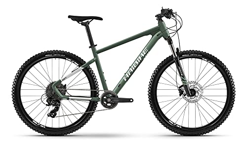Haibike SEET 6 27.5R Mountain Bike 2021 - Bicicleta de montaña (S/40 cm, bambú), color verde y gris