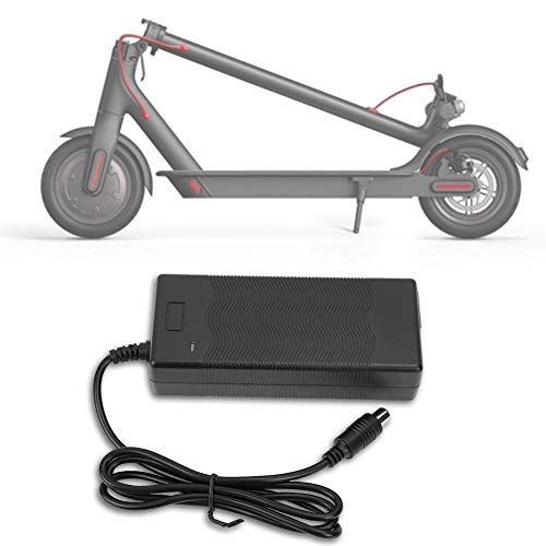 Haofy Adaptador de Cargador para Scooter Eléctrico Plegable, 42V 2A Cargador de Batería Reemplazo, para Xiaomi M365 Patinetes Eléctricos Plegables, Ninebot S1 S2 S3 S4, Bicicleta de Equilibrio