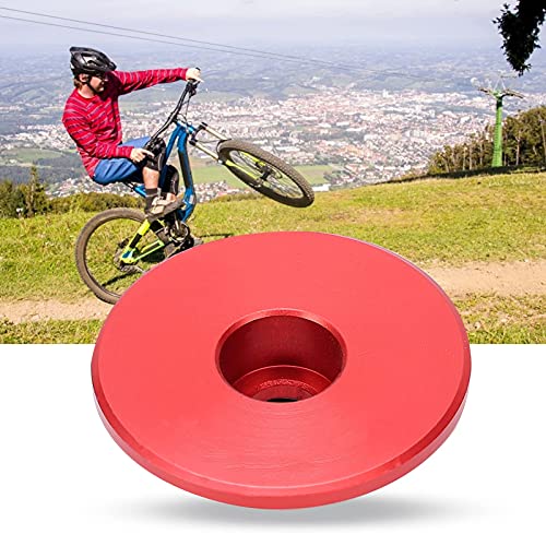 Hapivida Tapa Superior del Vástago Los Auriculares Bicicleta Mountain Bike Cubierta Superior del Vástago Los Auriculares Bicicleta Carretera Cubierta Superior del Vástago La Dirección (Rojo)