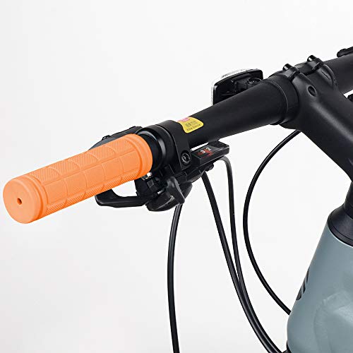 HASAGEI Puños Bicicleta Montaña Silicona Puños Manillar para Accesorios de Bicicleta (Naranja)