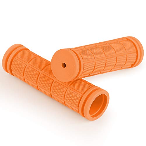 HASAGEI Puños Bicicleta Montaña Silicona Puños Manillar para Accesorios de Bicicleta (Naranja)