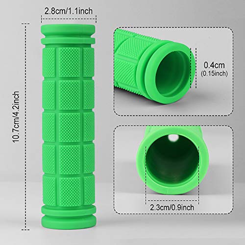 HASAGEI Puños Bicicleta Montaña Silicona Puños Manillar para Accesorios de Bicicleta (Verde)