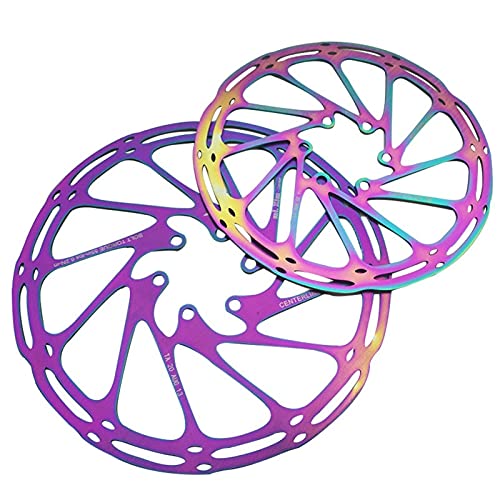 HaushaltKuche Rainbow Bike Disc Disc Freno Rotor Center Line 160mm 180 mm Acero Inoxidable MTB Bicicleta de Carretera Colorido Rotores de Disco de Freno 6 Tornillos para SRAM (Color : 160mm)