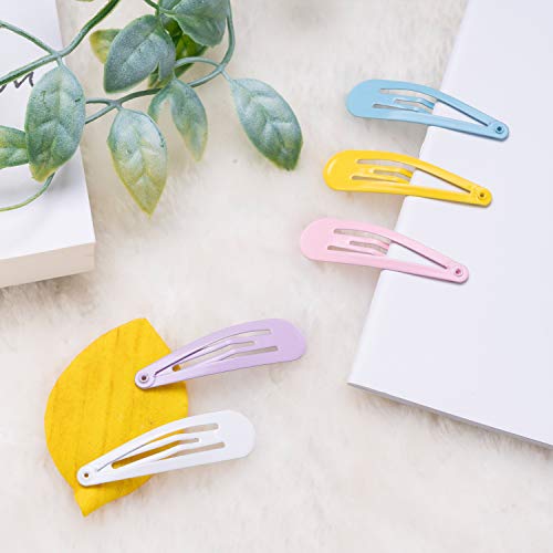 HBF Pack De 100 Piezas Pinza De Pelo Bebe Niñas Horquillas De Pelo Infantiles 20 Colores Clips Para El Pelo