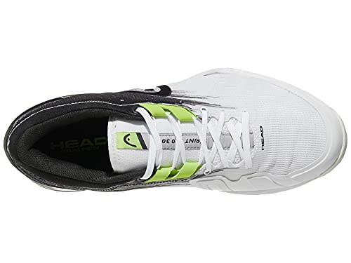 HEAD Sprint Pro 3.0 Men Whrv, Zapatillas de Tenis Hombre, Blanco y Negro, 44.5 EU