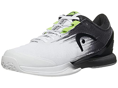 HEAD Sprint Pro 3.0 Men Whrv, Zapatillas de Tenis Hombre, Blanco y Negro, 44.5 EU