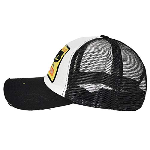 heekpek Gorras Hmobre Beisbol con Visera Gorra de Rejilla Bordados de Verano Mujer Transpirable Casual Gorras Rapero Trucker Hombre Viseras Hombre Retro (Negro)