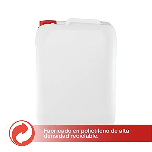 HELGUEFER - Bidón 25 litros Rectangular Apilable-Apto Uso alimentario.