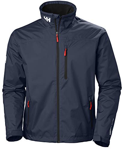 Helly Hansen Crew Midlayer Chaqueta deportiva impermeable, Hombre, Azul (Azul Navy 597), L