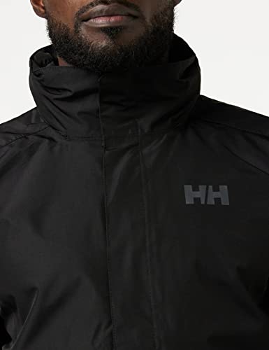 Helly Hansen Dubliner Jacket Chaqueta Chubasquero para Hombre de Uso Diario y para Actividades marítimas con la tecnología Helly Tech, Negro, L