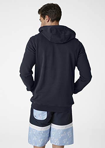 Helly Hansen Logo Hoodie HH Sudadera con Capucha, Azul Marino, XL para Hombre